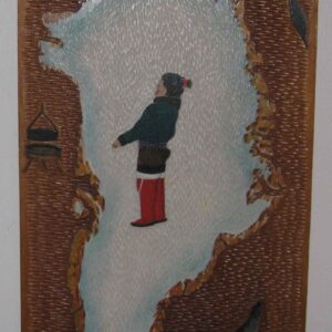 Greenland - Relief carved on a Plank - 94
