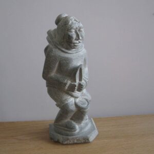 Inuit Woman with Child and a Drum - 656