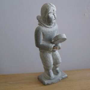 Inuit with Drum - 679