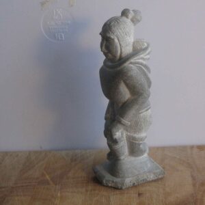Inuit Woman with Child and a Bucket - 711