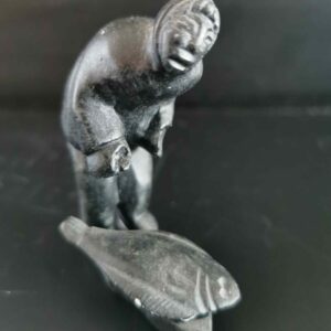 Inuit Man with Halibut - 946