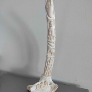 Walrus tusk with jawbone - 164-1